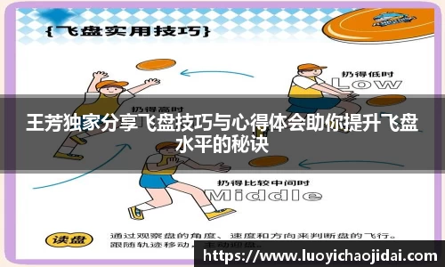 王芳独家分享飞盘技巧与心得体会助你提升飞盘水平的秘诀